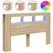 Testiera | Testata LED Rovere Sonoma 160x18,5x103,5 cm Legno Multistrato