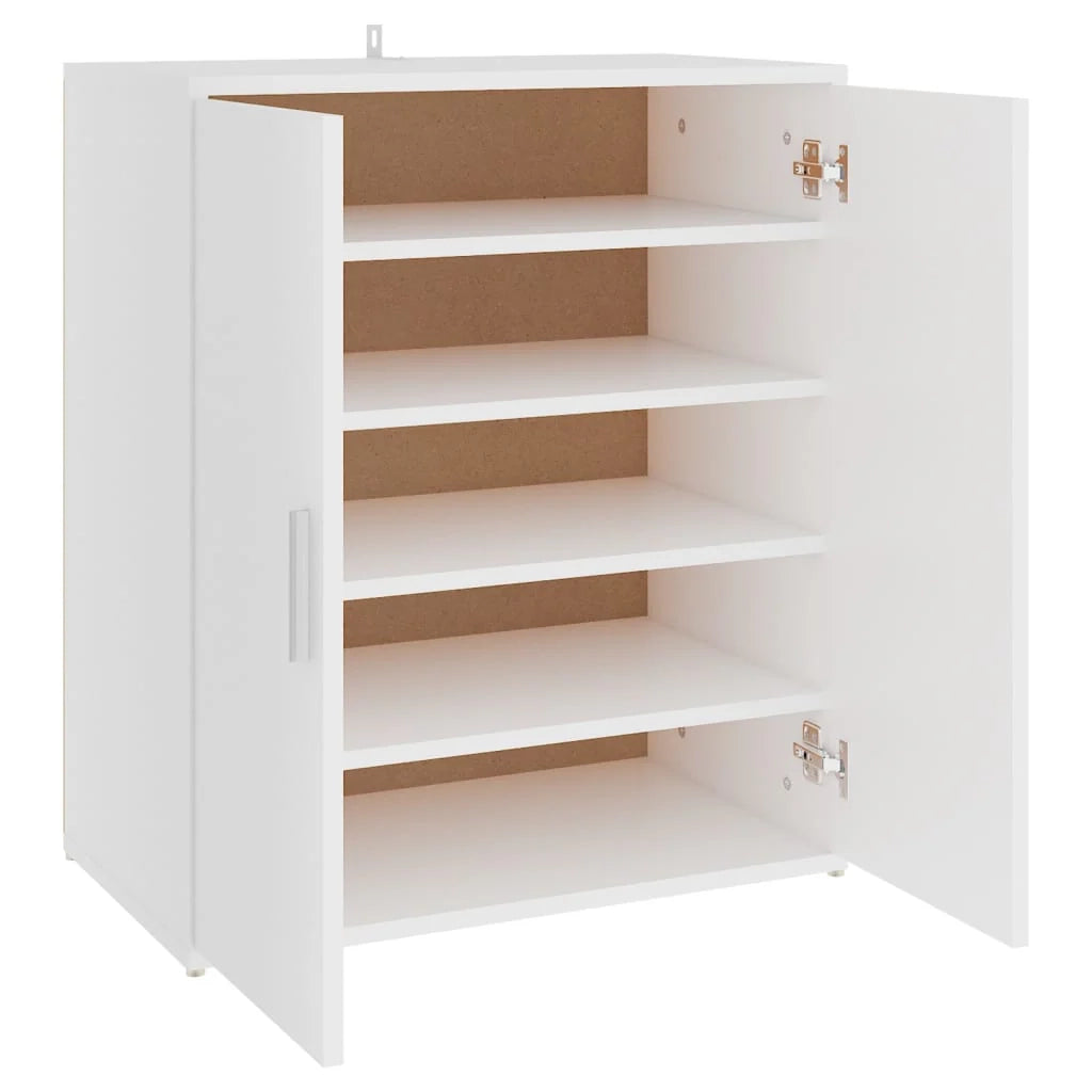 Scarpiera mobile contenitore per scarpe mobile per ingresso/corridoio/soggiorno 60 x 35 x 70 cm legno ingegnerizzato bianco 02_0021487