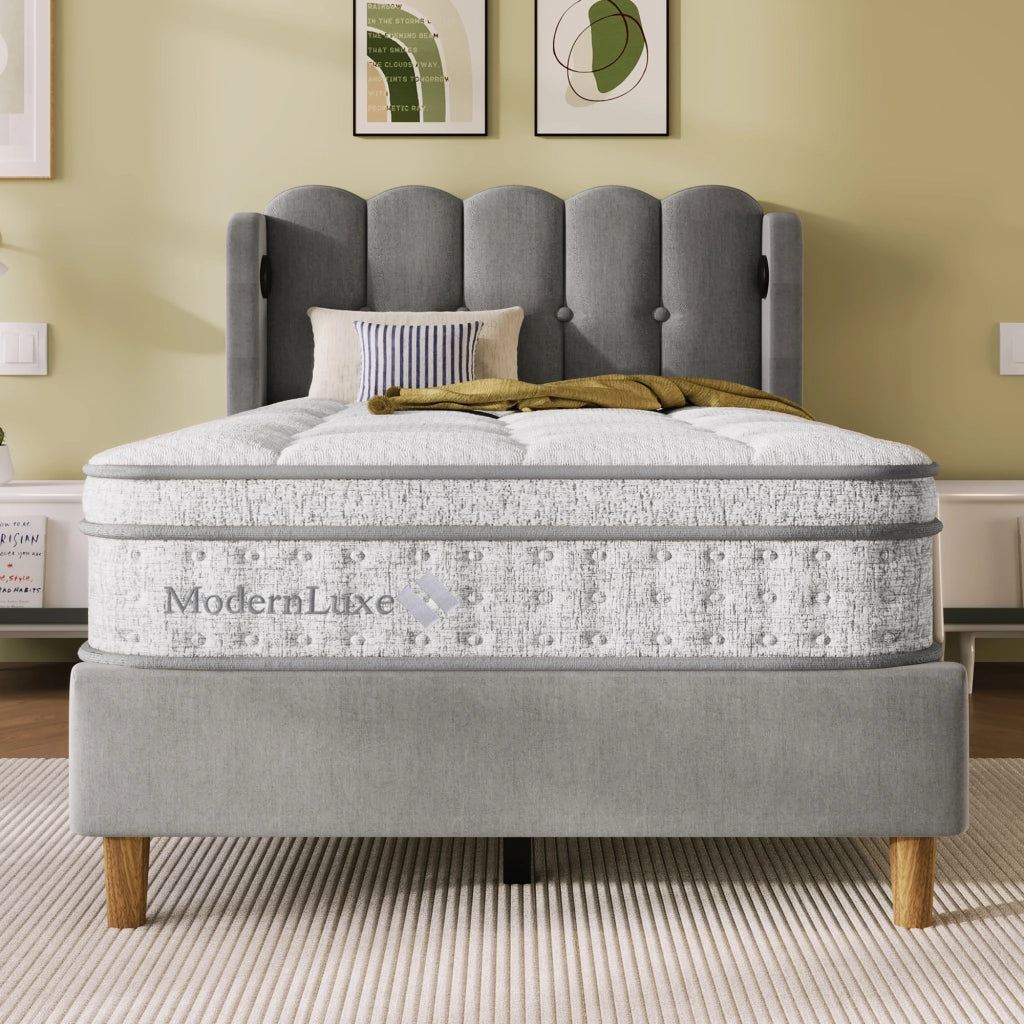 Materasso in schiuma fredda 90 × 200 cm, 7 zone, H3, traspirante, per un posto, bianco