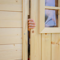 Casetta per Bambini - L111xL114xA121cm/0,9 m2 - Timbela M570Z-1 (tetto verde)