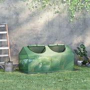 Serra da giardino compatta verde con finestre apribili 120 x 60 x 60 cm