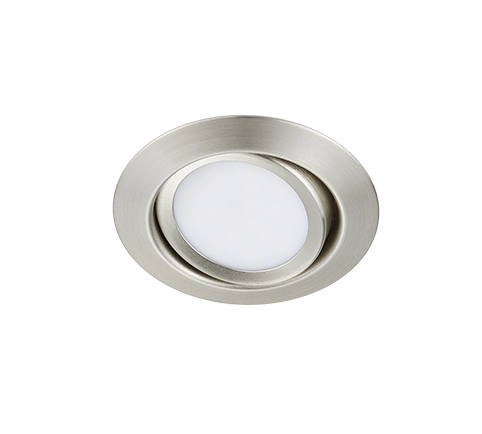 Faretto da Incasso Led Rotondo 5W Orientabile Acciaio 8 cm Rila GD Trio
