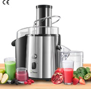 Juicer per Verdure e Frutta con 2 Velocità - 850 W con Apertura Ampia (75 mm) e Base Antiscivolo per Succo Fresco