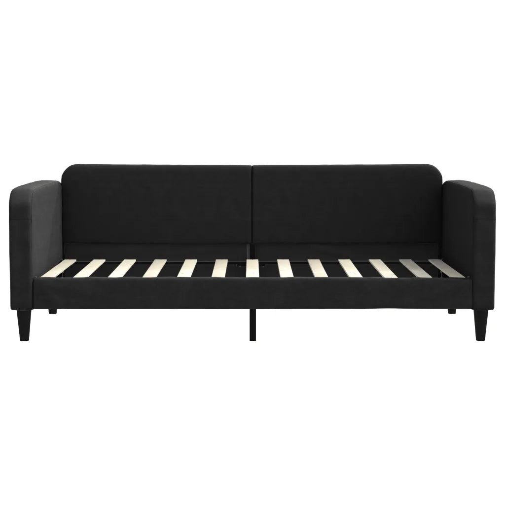 Divano Letto con Letto Estraibile Nero 80x200 Tessuto