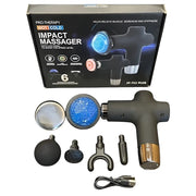 Trade Shop - Pistola Massaggiatore A Percussione Portatile Senza Fili Massaggio A Impatto Caldo/freddo -