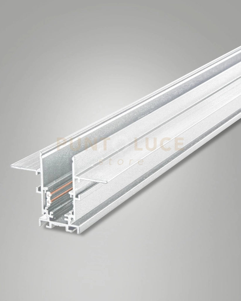 BINARIO 48V BIANCO INCASSO L300CM CON TAPPI IP20