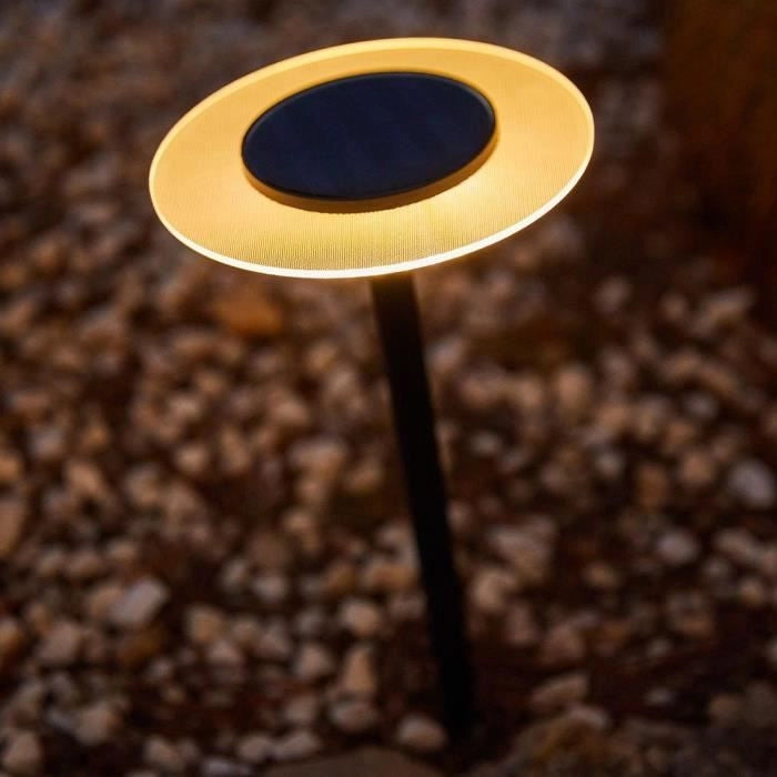 Set di 2 luci solari da attaccare - LUMISKY - UFO - H35 cm - LED bianco caldo
