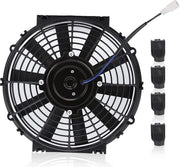 Ventilatore di raffreddamento radiatore 10 pollici, 2100 giri/min, motore universale 24V 80W, ventilatore di raffreddamento elettrico con 10 pale a scorrimento rettilineo per auto - alta qualità e efficienza del ventilatore per auto