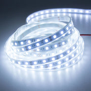 Trade Shop - Bobina Striscia Strip Led 5050 Flessibile 5m Adesiva Luce Interno Esterno Ip65 - -bianco Freddo      -