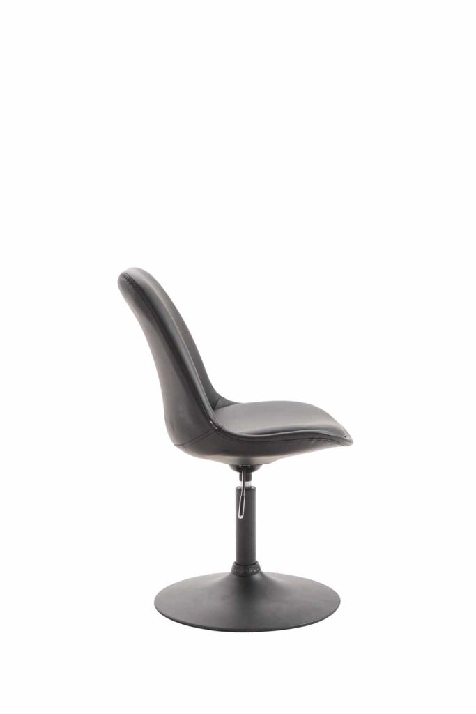 Sedia da pranzo MAVERICK in similpelle nero,nero