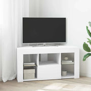 Mobile TV LED-Credenza per TV con LED-Console TV Angolare Bianco 100 x 40 x 50 cm