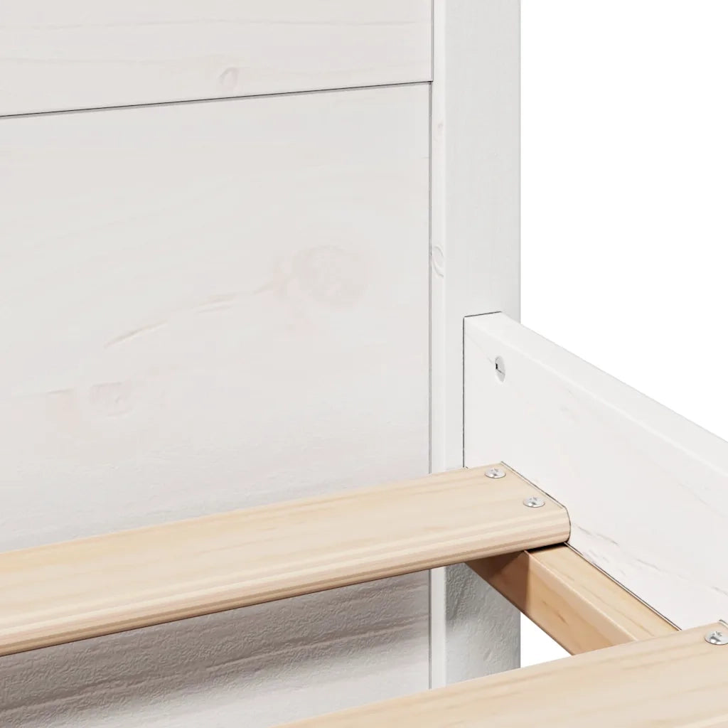 vidaXL Letto senza Materasso Bianco 180x200 cm Legno Massello di Pino
