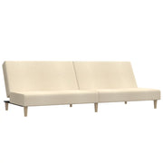 Divano letto | Sof¨¤ letto | Letto singolo a 2 Posti Crema in Tessuto