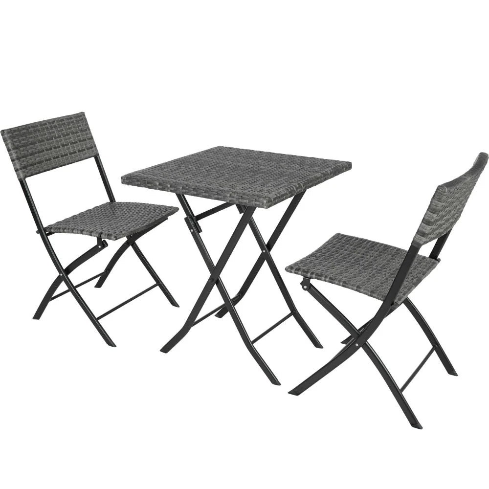 Set di mobili da giardino grigio per 2 persone 2108099