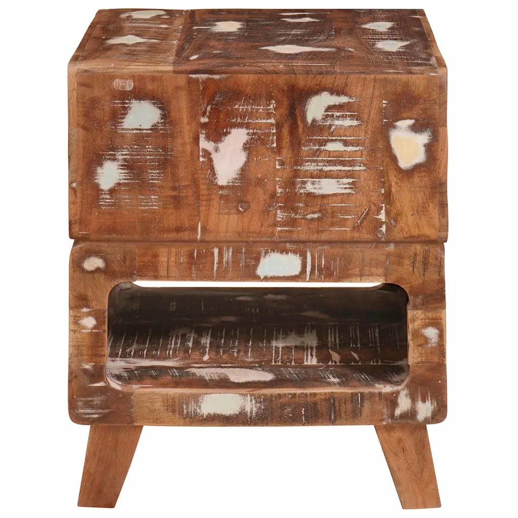 vidaXL Tavoli da Fine Multicolore legno massello di riciclo