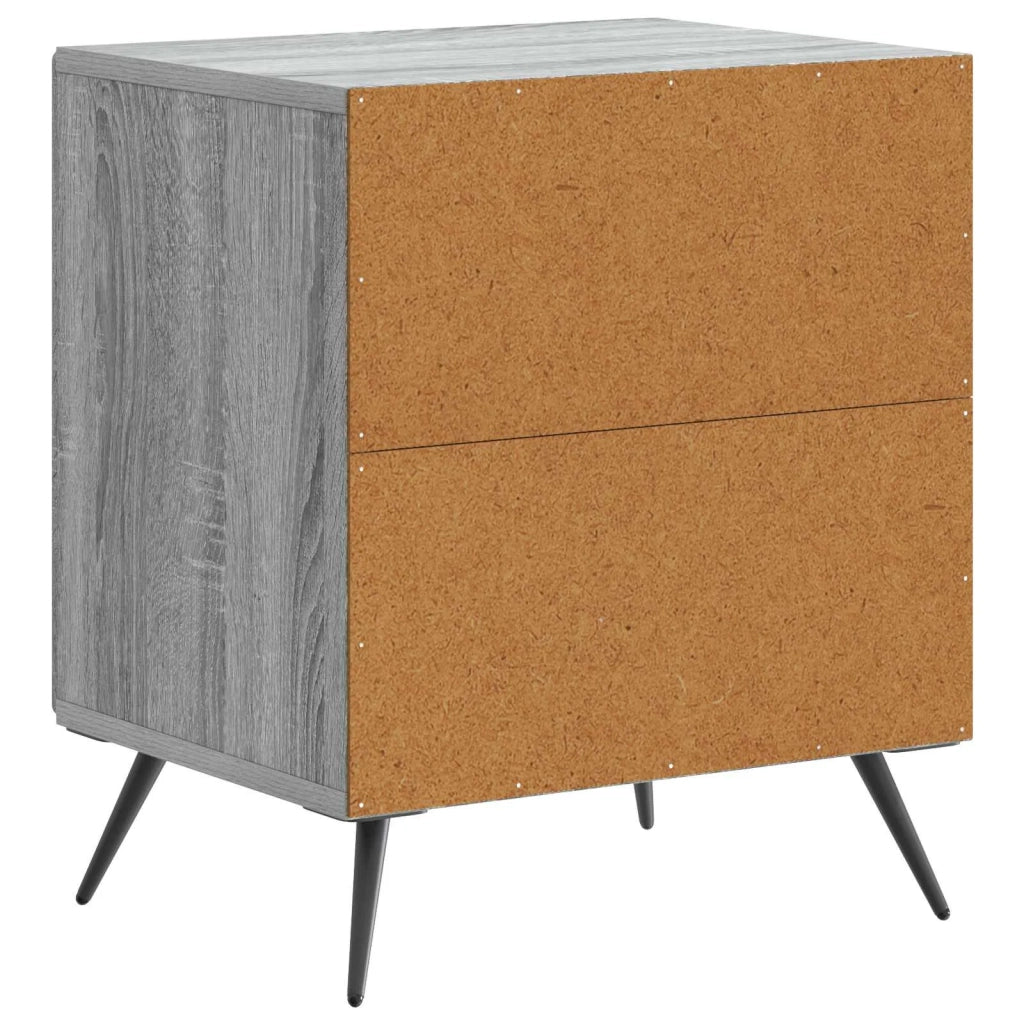 Armadio da Notte 2 pcs Grigio Sonoma 43 x 34,5 x 50 cm 895498