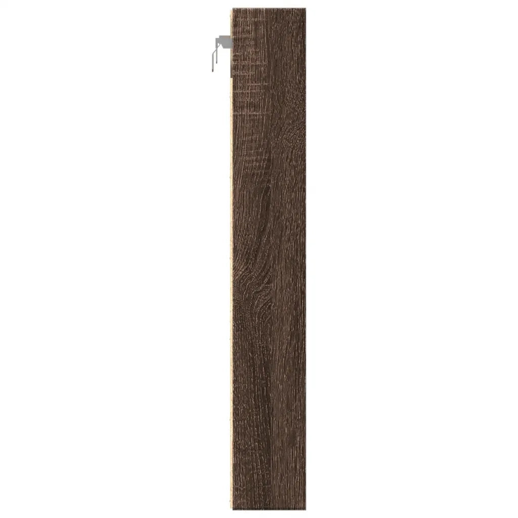 Armadietto Vetrina Rovere Marrone 60x8,5x58cm Legno Multistrato 847967
