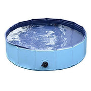 PISCINA PER CANI PORTATILE E PIEGHEVOLE IN PVC Ø80 X 20 CM BLU