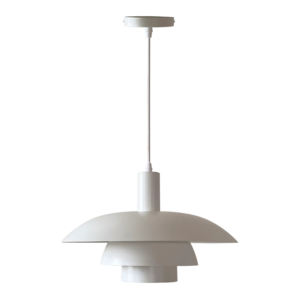 Lampada a sospensione Ferro bianca Ø38cm E27 Milagro