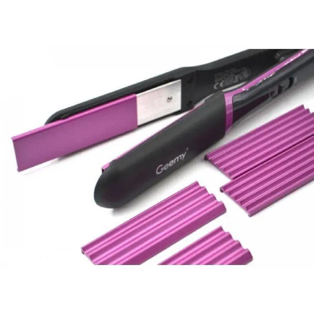 Trade Shop - Piastra Professionale Capelli 3in1 Multistyler Ondulata Ugelli 3 Funzioni Gm2859 -