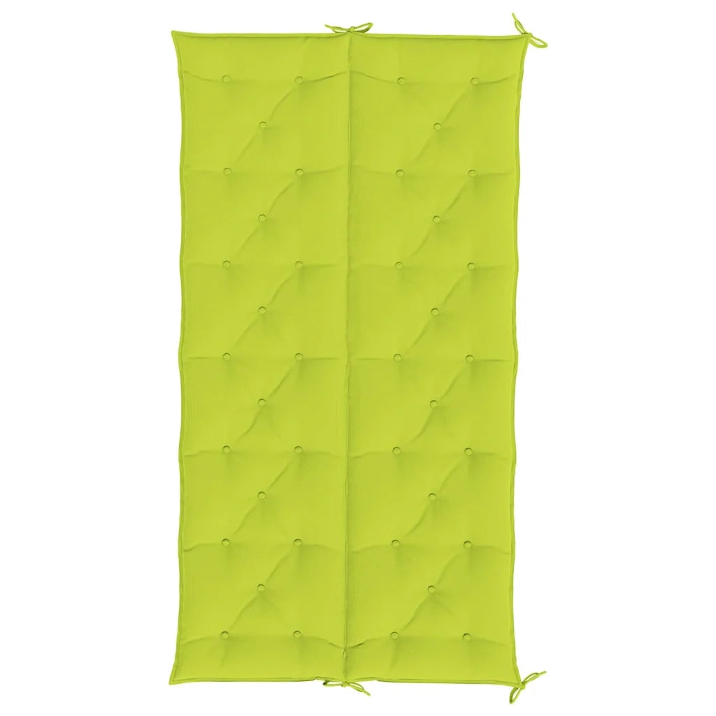 Cuscino per Panca Verde Intenso 200x(50+50)x7 cm Tessuto Oxford