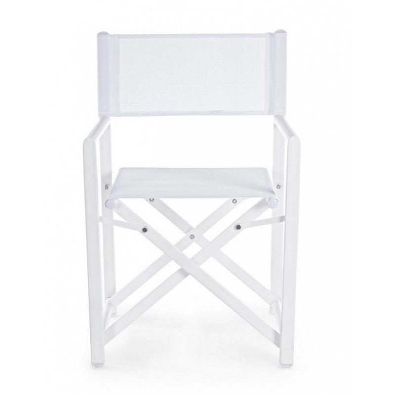 Set 2 Sedia regista bianco taylor Bizzotto giardino casa pieghevole