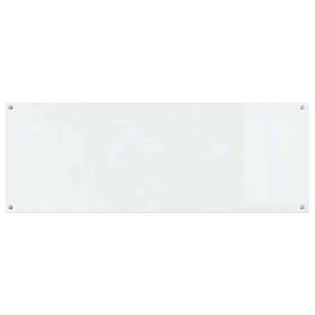 Set di 2 paraschizzi da cucina resistenti al calore 110 x 40 cm design moderno in vetro temperato trasparente 02_0056262