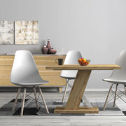 Liva, Tavolo Fisso 6 Posti, 110x80x76h cm Marrone Rovere Scuro