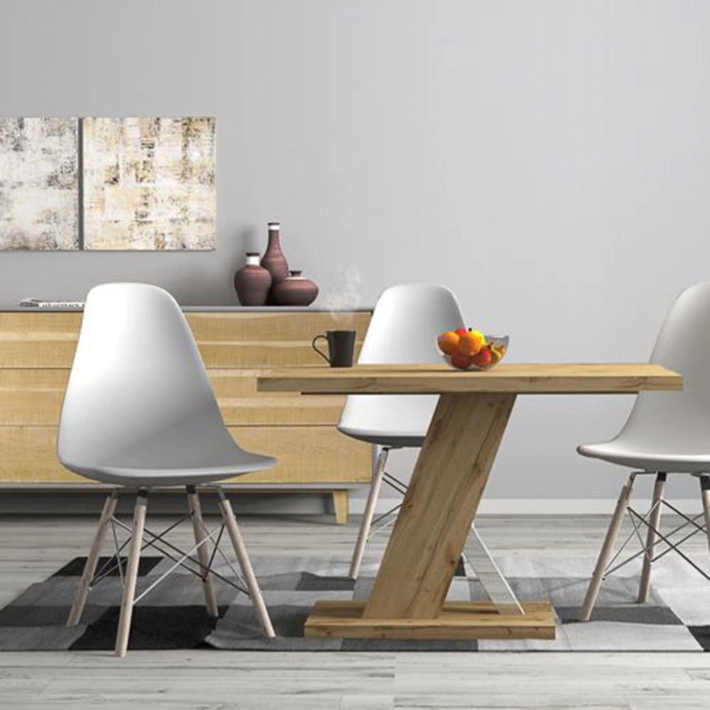 Liva, Tavolo Fisso 6 Posti, 110x80x76h cm Marrone Rovere Scuro