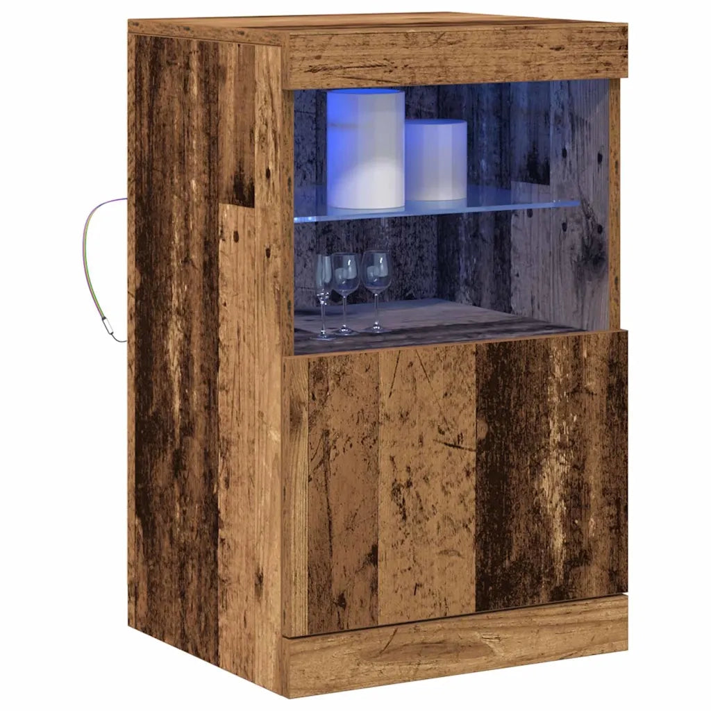 Credenza | Madia LED Legno vecchio 41 x 37 x 67 cm Legno multistrato