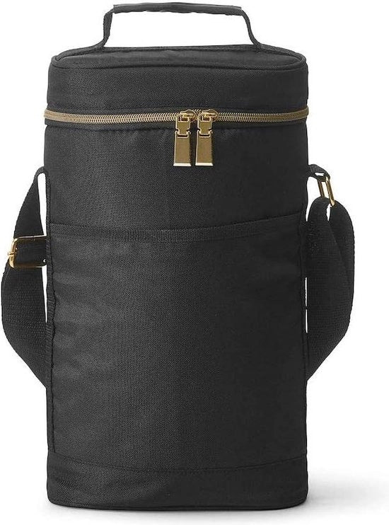 Borsa di vino isolata - 4 bottiglie da viaggio, portabottiglie imbottita con manico e cinghia regolabile - beige - per gli amanti del vino