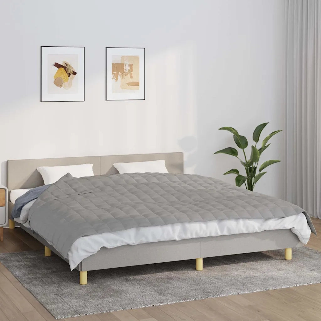 Coperta Ponderata Grigia 155x220 cm 7 kg Tessuto 350722