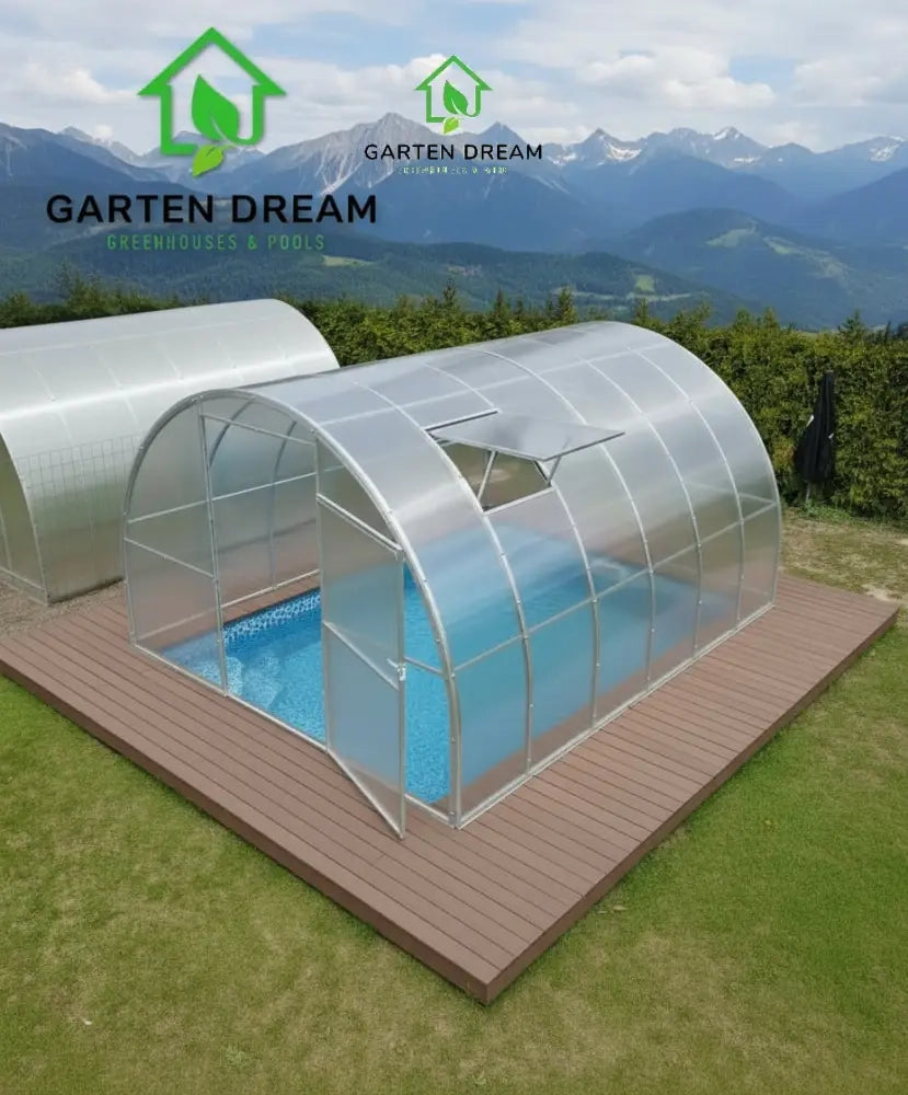 Copertura per Piscina Garten Dream MARINA 3x10 m con Policarbonato 4 mm
