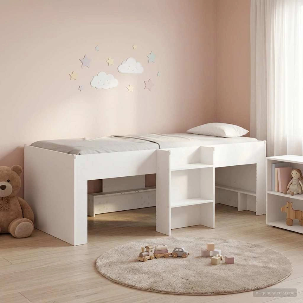 Letto Alto per Bambini Bianco 98.5 x 200 cm 3422563