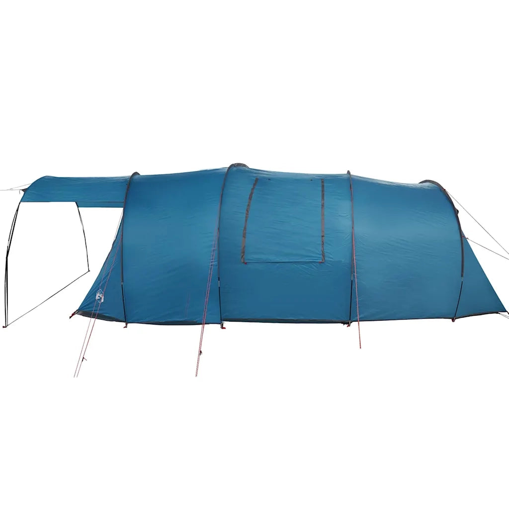 Tenda tunnel per 4 Persone-Tenda da campeggio Blu e Grigio 740 x 370 x 220 cm