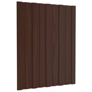 Pannello per tetto 36 pcs Marrone 60 x 45 cm Acciaio zincato