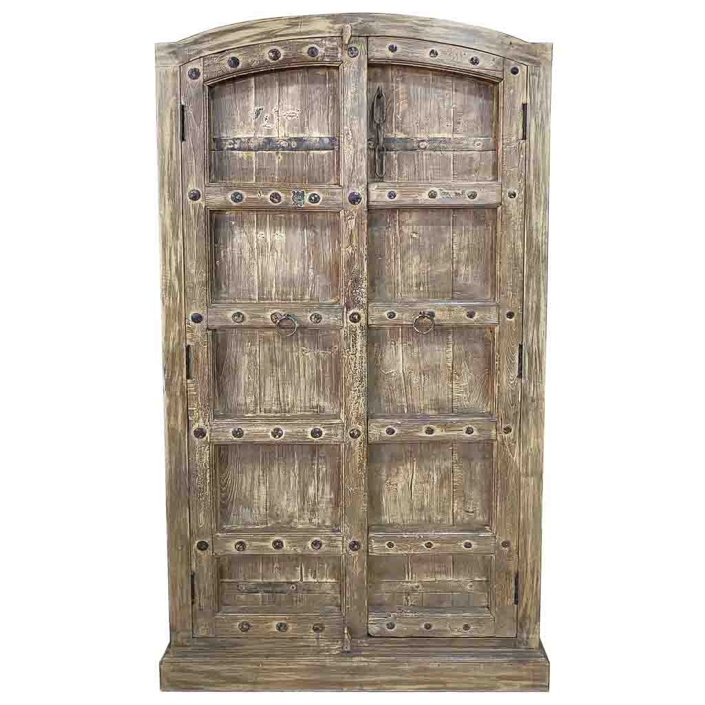 Armadio in legno fatto a mano 90-100x37x170-195h cm