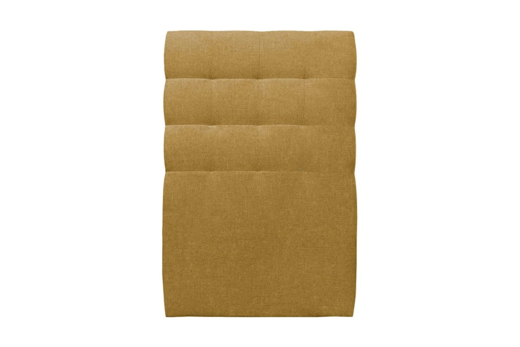 Letto 90x190 cm con testata imbottita - Tessuto Tela opaca