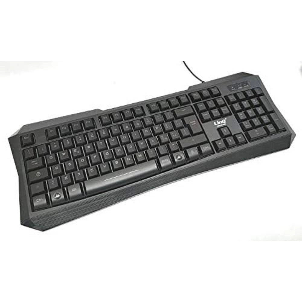 Trade Shop - Tastiera Mouse Retroilluminata Gaming Con Cavo Usb Led Rgb Ergonomica Led-mk1568 -