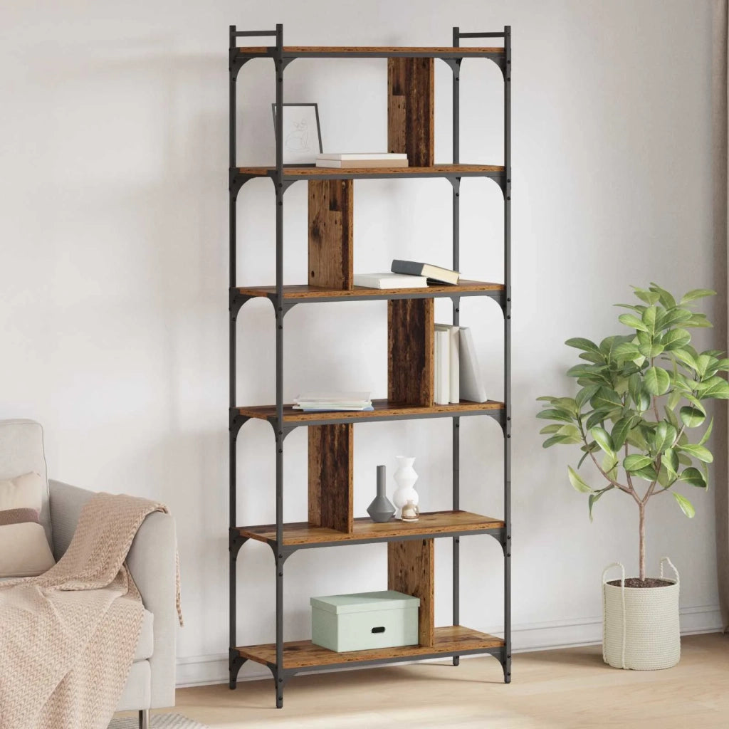 Libreria Legno vecchio 76 x 32 x 192 cm Legno multistrato 882169