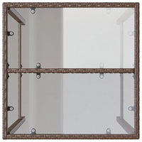 Tavolo da Bar da Esterno Marrone 70x70x110 cm in Polyrattan 368694