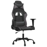 Sedia da Gaming | Sedia da e-sports Nera e Grigia in Similpelle