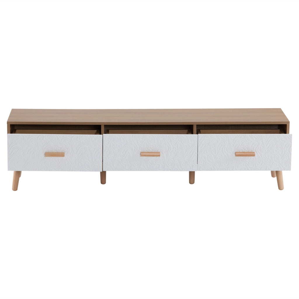Mobile TV Vintage in Legno ¨C Xylo ¨C Bianco, 150x35x39 cm
