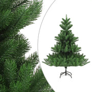 Albero Natale Artificiale Nordmann con LED Palline Verde 210 cm 3077733