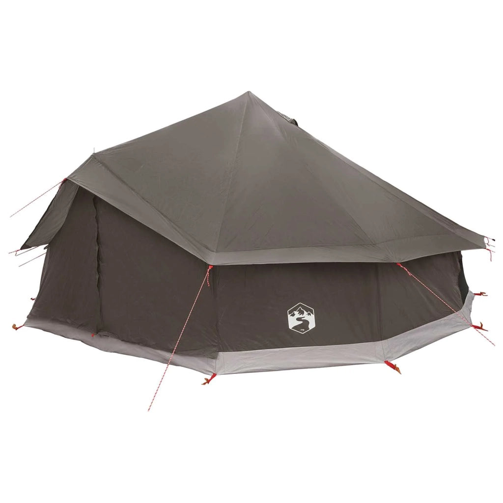 Tenda Tipi con tetto Marrone Grigio 600 x 600 x 350 cm 42029031
