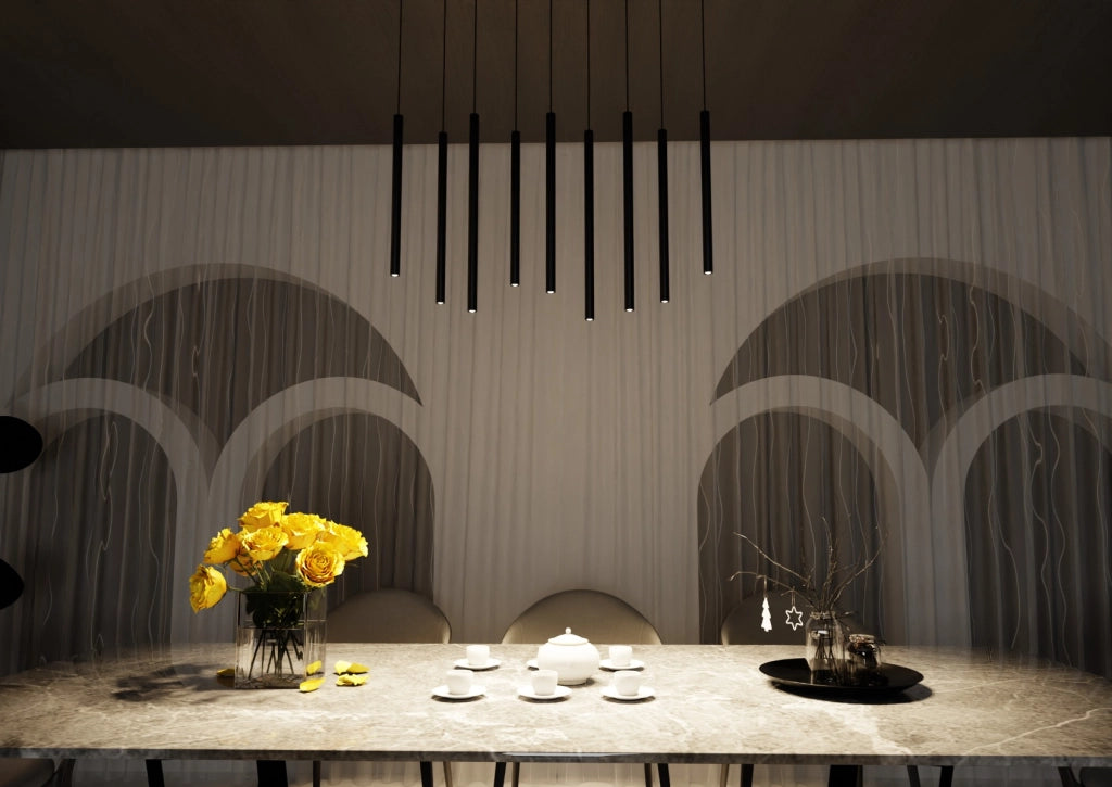 Lampadario Emibig Selter 552/9 nero metallo 9xG9 IP20