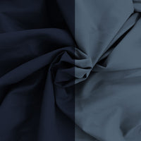 Copripiumino Matrimoniale con Sacco e Federe in Tinta Unita Double Face Linea Zoe Blu Mare e Blu