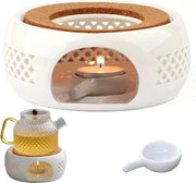 Tazza da tè ceramica con cuscino di pomodoro - design a taglio verticale - riscaldatore di caffè - mantenimento della temperatura in verticale