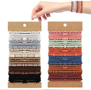 Set di Scrunchies da 48 pezzi - Accessori per capelli boho - Vlechthouder - Bracciali - Elastici per capelli - Nylon/Katoen soffice