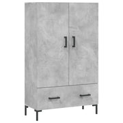 Credenza | Madia | Buffet da pranzo | Armadio da pranzo Grigio Cemento 69,5x31x115 cm in Legno Multistrato